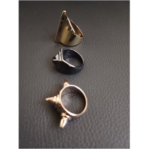 3PK Spiked Rings