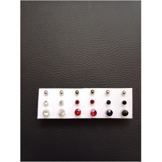 9pk Gradient Stud Earring Set