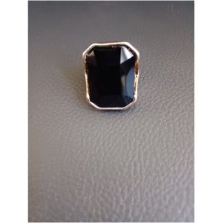 Black Square Gemstone ring