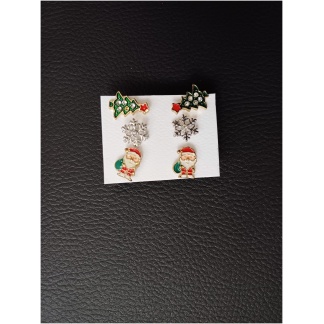 Christmas 3pk Multi Earring set