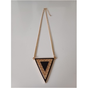 Gold Aztec Triangle Mini Chain Necklace