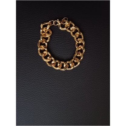 Gold Curb Chain Bracelet