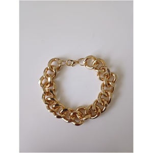 Gold Curb Chain Bracelet