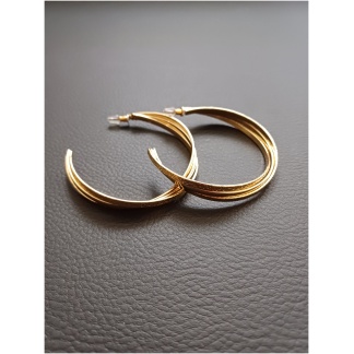 Gold Twisted Sand Earring