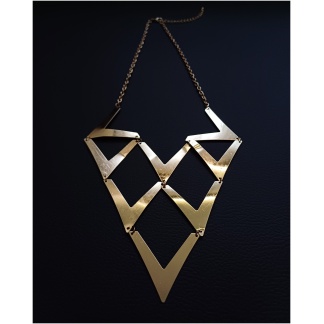 Gold V Articult Necklace