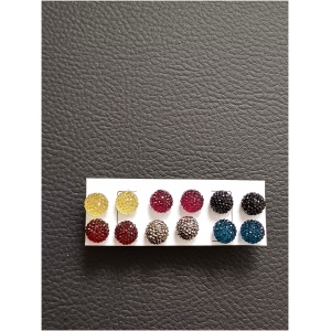 Multi Coloured 6pk Snow Stud Earrings