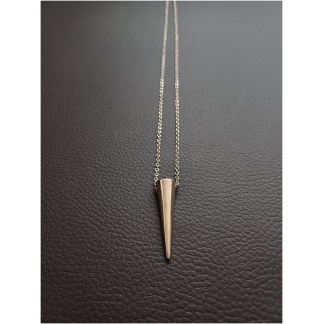 Silver Spike rock Chain Necklace