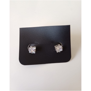 Silver Squared stud Earrings