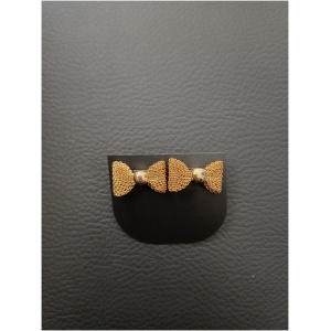 Gold Stud Bow Earring