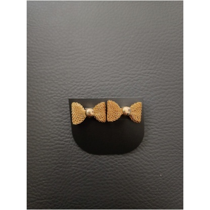 Gold Stud Bow Earring