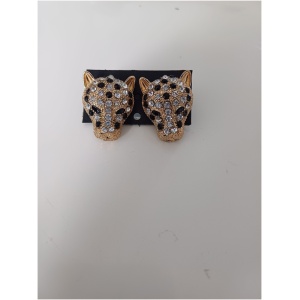 Leopard Gold Bling Stud