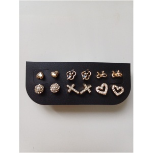 Multipack Gold Crystal Earring