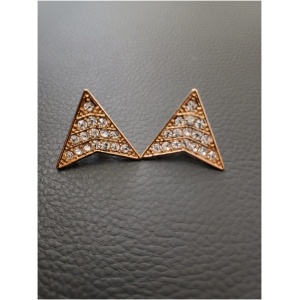 Pretty Stone Gold Bunting Stud Earring