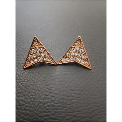 Pretty Stone Gold Bunting Stud Earring