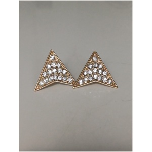 Pretty Stone Gold Bunting Stud Earring